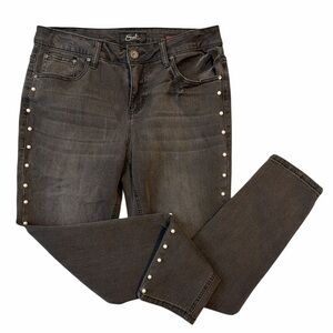 Earl Black Jeans with Pearl Accents Sz 10